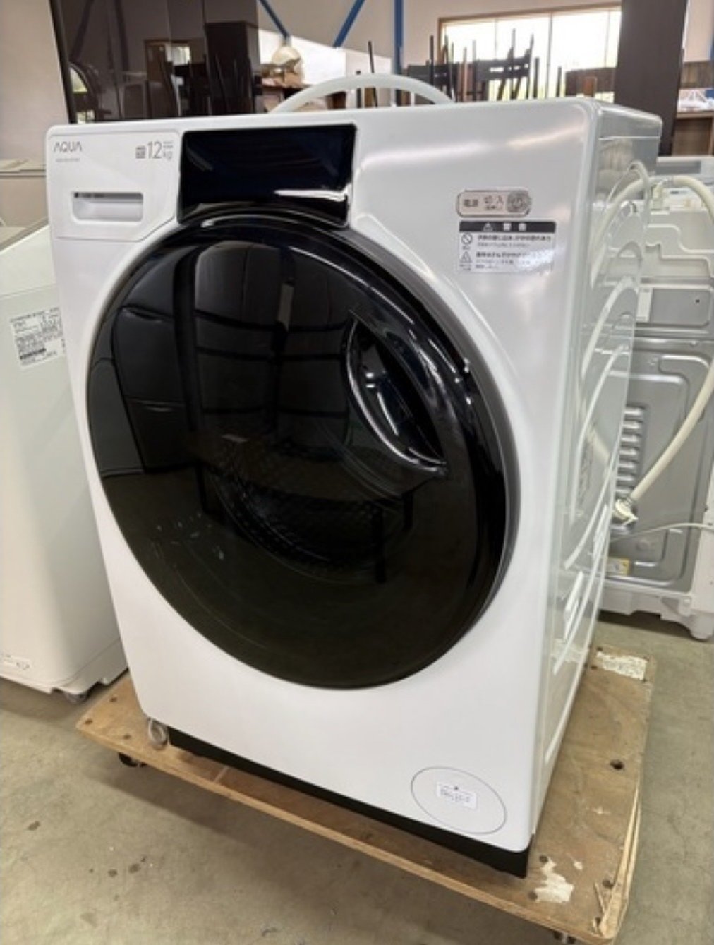 買取したAQUA 12kgドラム式洗濯機(仙台市青葉区)